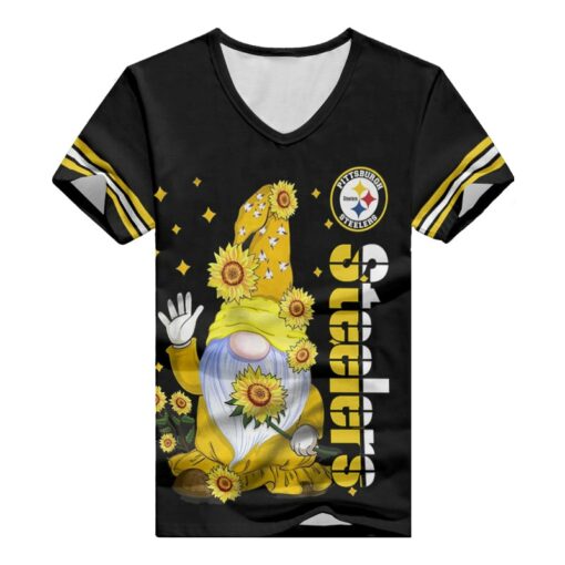 Pittsburgh Steelers V-neck Women T-shirt BG814