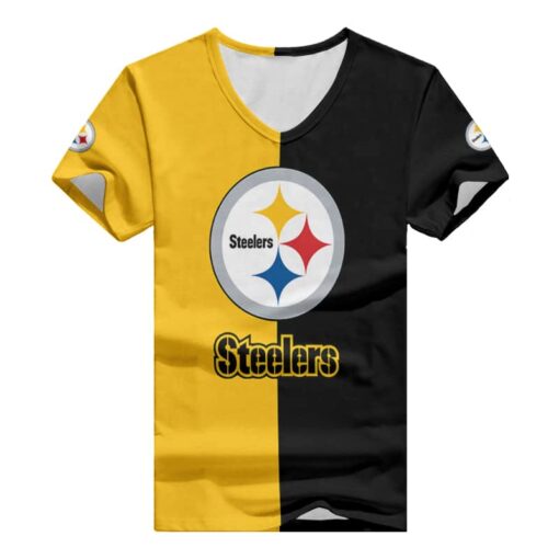 Pittsburgh Steelers V-neck Women T-shirt BG832