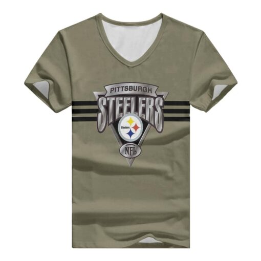 Pittsburgh Steelers V-neck Women T-shirt BG862