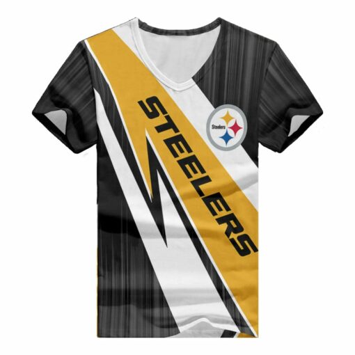 Pittsburgh Steelers V-neck Women T-shirt BG887