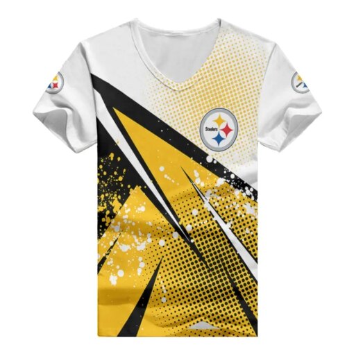 Pittsburgh Steelers V-neck Women T-shirt BG901