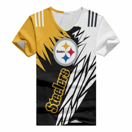 Pittsburgh Steelers V-neck Women T-shirt BG913