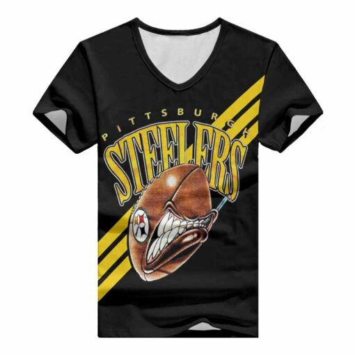 Pittsburgh Steelers V-neck Women T-shirt BG946