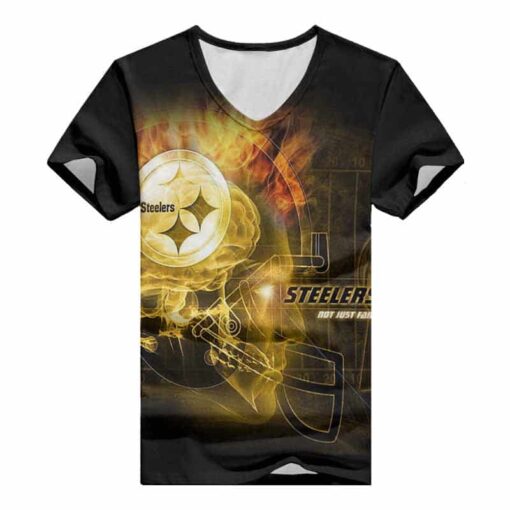 Pittsburgh Steelers V-neck Women T-shirt BG985