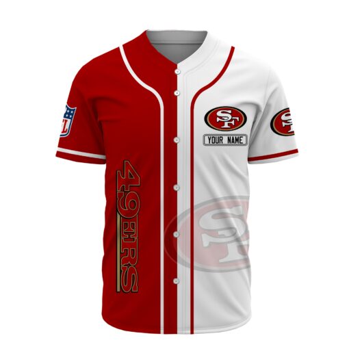 San Francisco 49ers Personalized Baseball Jersey 500