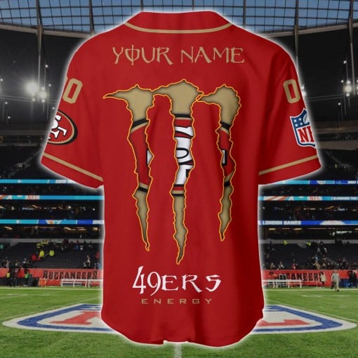 San Francisco 49ers Personalized Baseball Jersey BG171