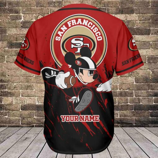 San Francisco 49ers Personalized Baseball Jersey BG710