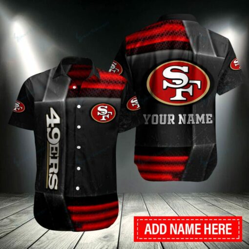 San Francisco 49ers Personalized Button Shirt BB044