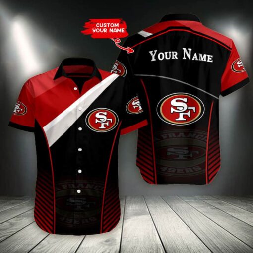 San Francisco 49ers Personalized Button Shirt BB1028