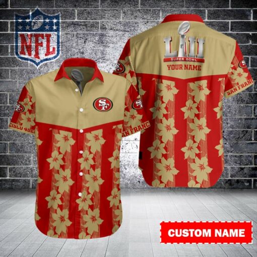 San Francisco 49ers Personalized Button Shirt BB698