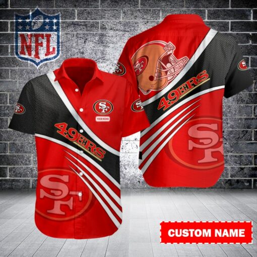 San Francisco 49ers Personalized Button Shirt BB785