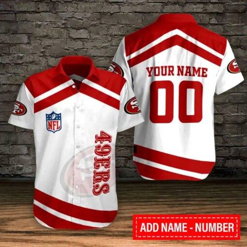 San Francisco 49ers Personalized Button Shirt BB984