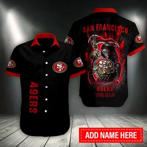 San Francisco 49ers Personalized Button Shirt BB994