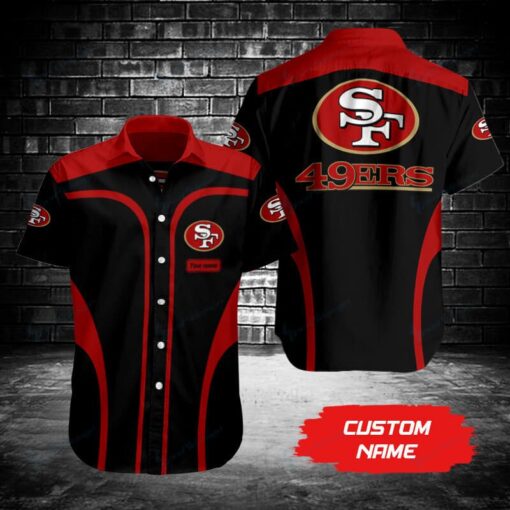 San Francisco 49ers Personalized Button Shirt BG991