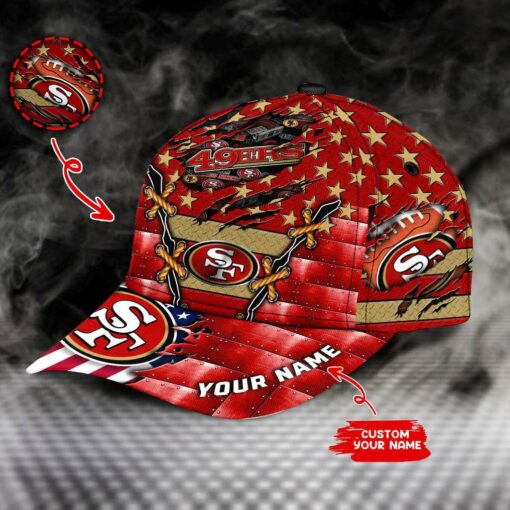 San Francisco 49ers Personalized Classic Cap BG793