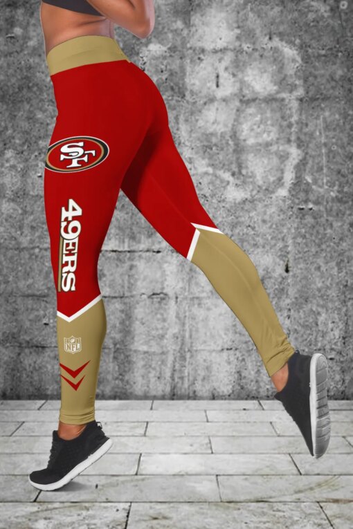 San Francisco 49ers Personalized Combo Croptop Hoodie And Leggings AZCLG076+AZC2CHD076