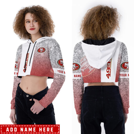 San Francisco 49ers Personalized Combo Croptop Hoodie And Leggings AZCLG112+AZC2CHD112