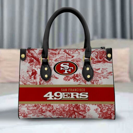 San Francisco 49ers Personalized Leather Hand Bag BB310