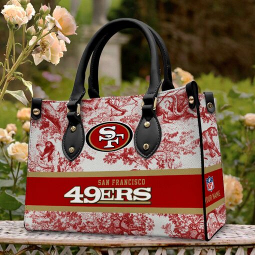 San Francisco 49ers Personalized Leather Hand Bag BB310