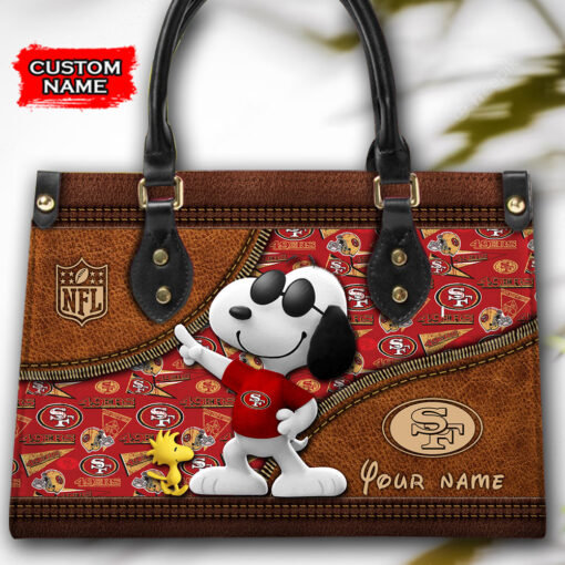 San Francisco 49ers Personalized Leather Hand Bag BBLTHB563