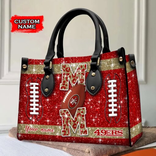 San Francisco 49ers Personalized Leather Hand Bag BBLTHB595