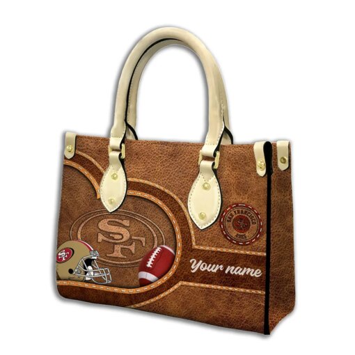 San Francisco 49ers Personalized Leather Hand Bag BBLTHB627