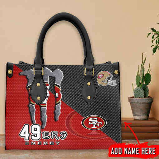 San Francisco 49ers Personalized Leather Hand Bag BBLTHB721