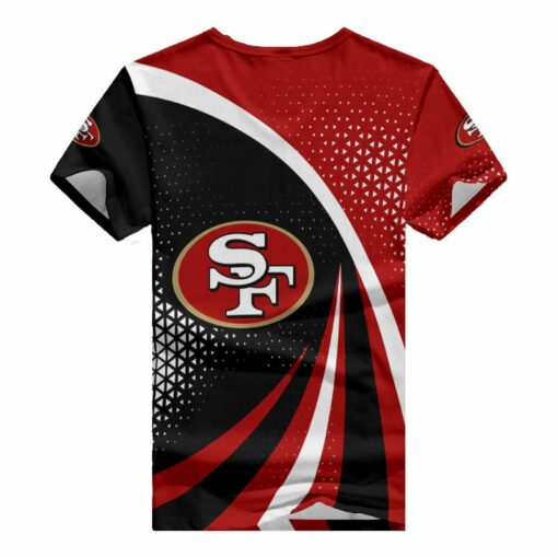 San Francisco 49ers Personalized Summer V-neck Women T-shirt BG310