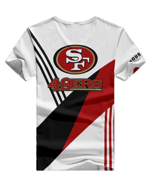 San Francisco 49ers Personalized Summer V-neck Women T-shirt BG359