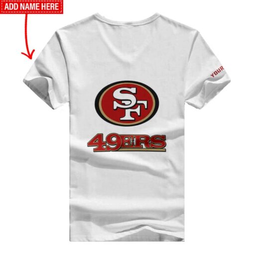 San Francisco 49ers Personalized Summer V-neck Women T-shirt BG365