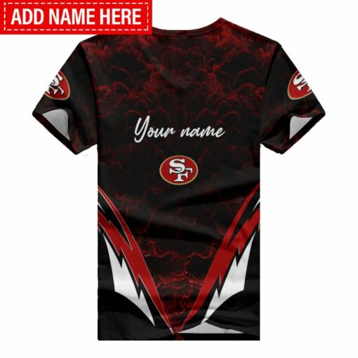 San Francisco 49ers Personalized Summer V-neck Women T-shirt BG378