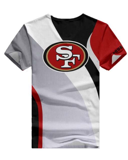 San Francisco 49ers Personalized Summer V-neck Women T-shirt BG410