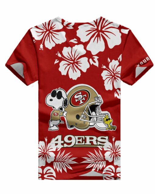 San Francisco 49ers Personalized V-neck Women T-shirt BG457