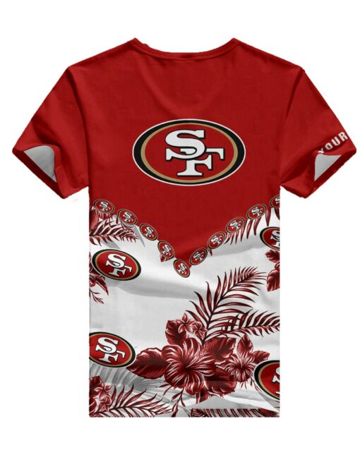 San Francisco 49ers Personalized V-neck Women T-shirt BG484