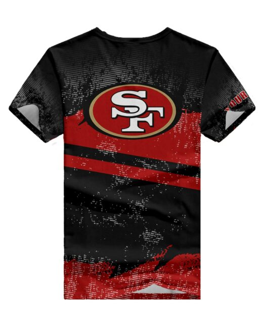 San Francisco 49ers Personalized V-neck Women T-shirt BG629