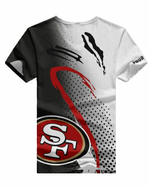 San Francisco 49ers Personalized V-neck Women T-shirt BG632