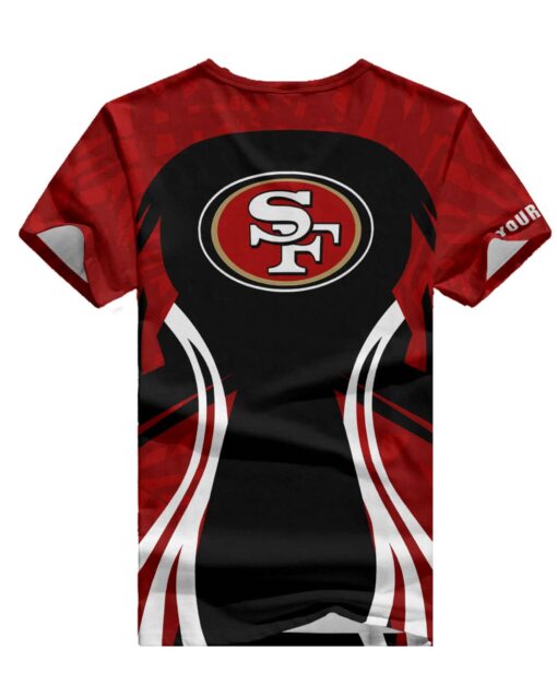 San Francisco 49ers Personalized V-neck Women T-shirt BG635