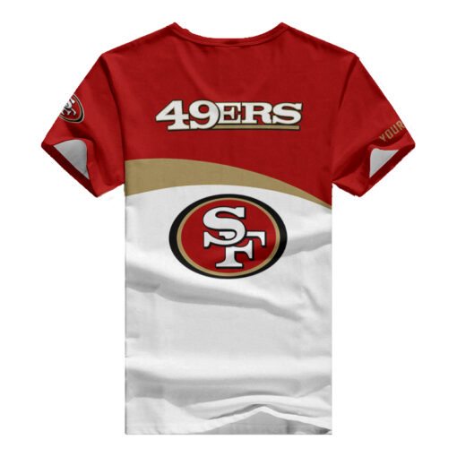 San Francisco 49ers Personalized V-neck Women T-shirt BG989