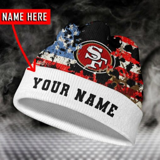 San Francisco 49ers Personalized Wool Beanie 172