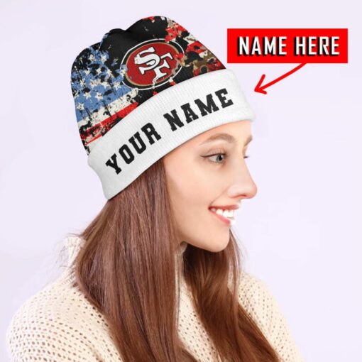 San Francisco 49ers Personalized Wool Beanie 172