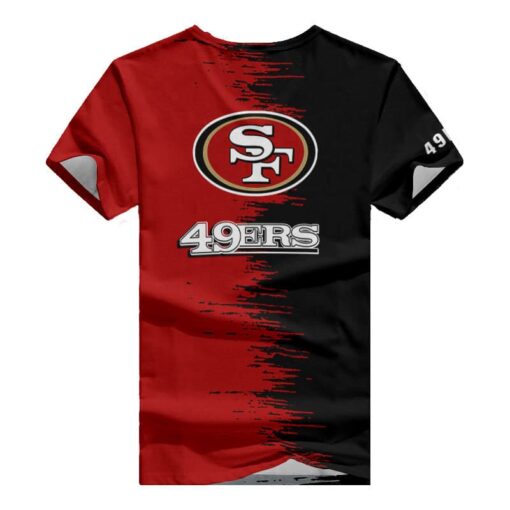 San Francisco 49ers Summer V-neck Women T-shirt BG01