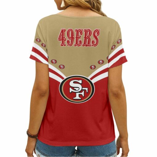 San Francisco 49ers V-neck Women T-shirt