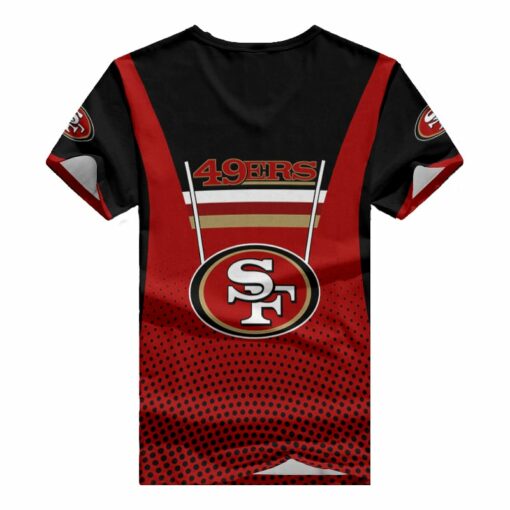 San Francisco 49ers V-neck Women T-shirt BG644