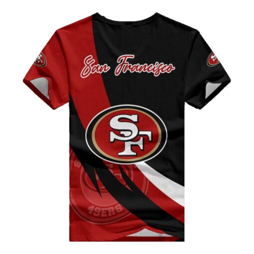 San Francisco 49ers V-neck Women T-shirt BG712