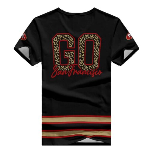 San Francisco 49ers V-neck Women T-shirt BG751