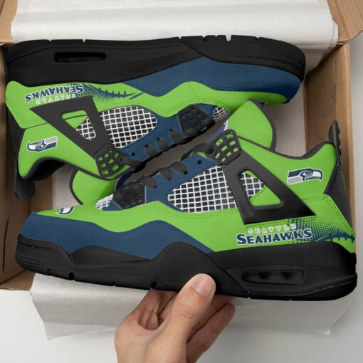 Seattle Seahawks AJ4 Sneaker BG251