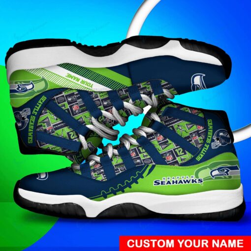 Seattle Seahawks Personalized AJD11 Sneakers BG177