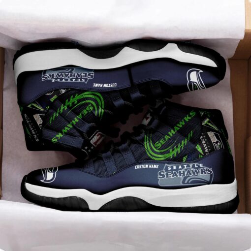 Seattle Seahawks Personalized AJD11 Sneakers BG212