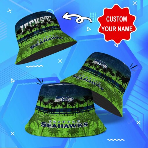 Seattle Seahawks Personalized Bucket Hat BG26