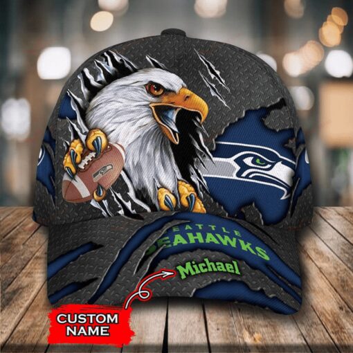 Seattle Seahawks Personalized Classic Cap BB592